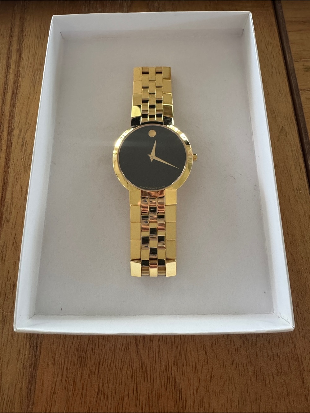Men’s Goldtone Movado Watch. Excellent condition.